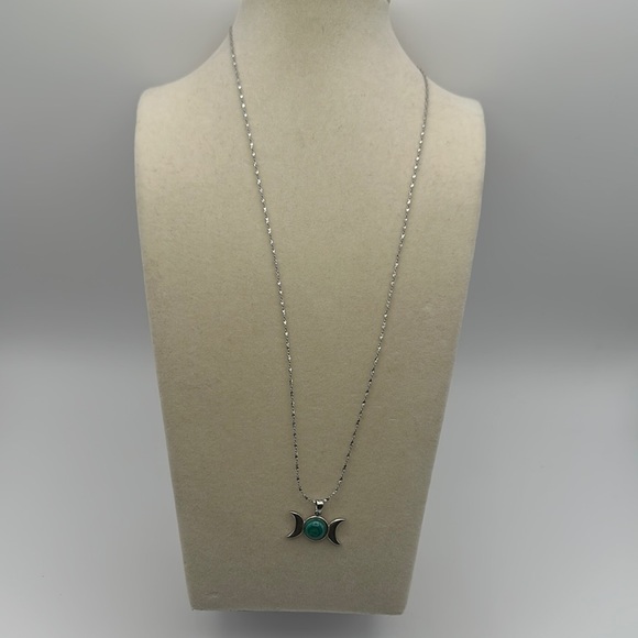 Triple Moon Pendant Necklace - Picture 3 of 7